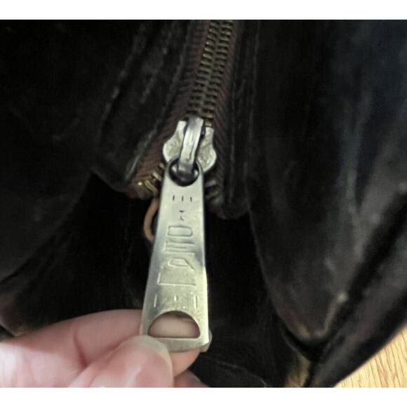 Handmade Hand-tooled Black And White Boho Leather Purse Satchel Floral - Picture 11 of 11